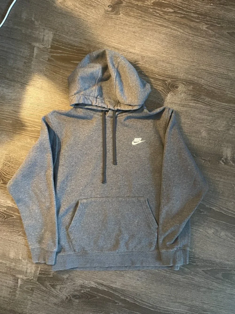 NIke Fleece Men's long sleeve Fleece Active hoodie size M Charcoal gray - Picture 3 of 8